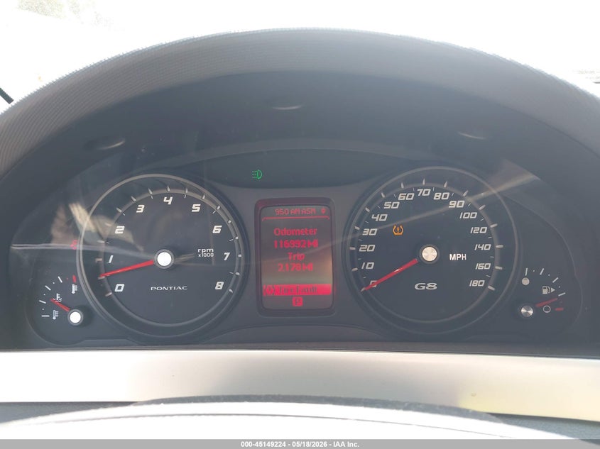 2008 Pontiac G8 Gt VIN: 6G2EC57Y68L150198 Lot: 45149224