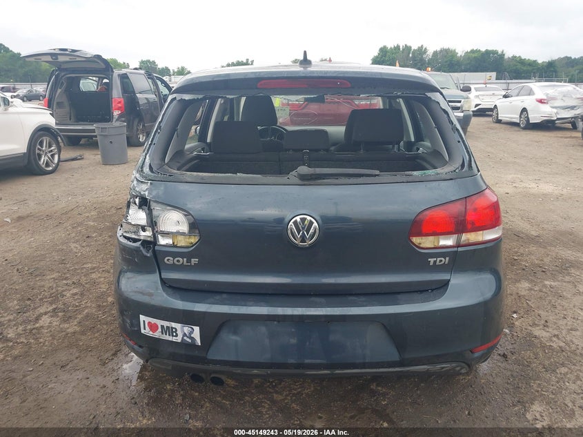 2012 Volkswagen Golf Tdi 4-Door VIN: WVWDM7AJ9CW296983 Lot: 45149243