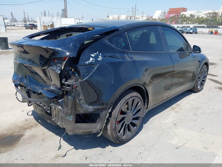 Vin: 7saygdefxnf404941, lot: 45646945, tesla model y performance dual motor all-wheel drive 20224