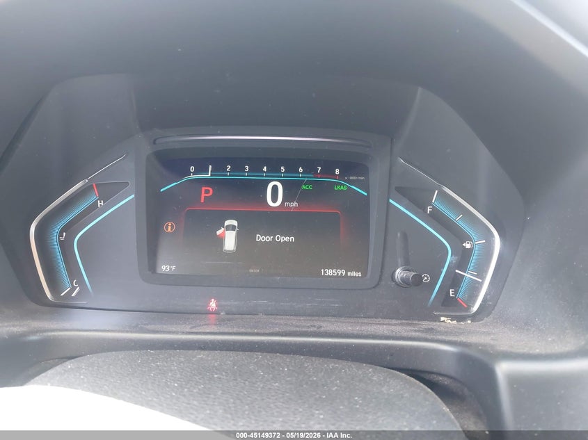 VIN 5FNRL6H7XKB002524 2019 HONDA ODYSSEY EX-L