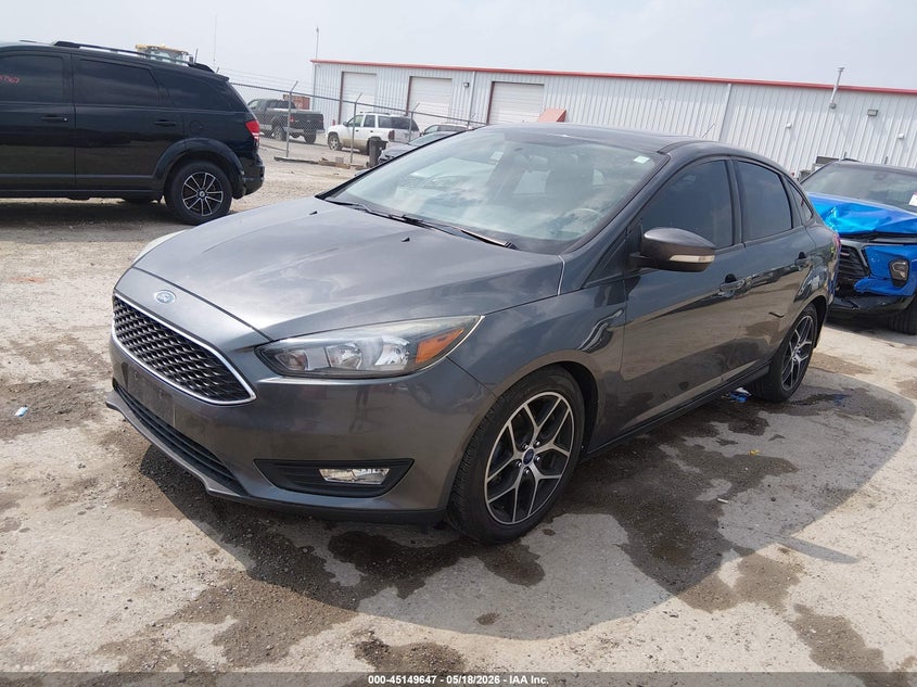Vin: 1fadp3h27hl332974, lot: 45647300, ford focus sel 20172