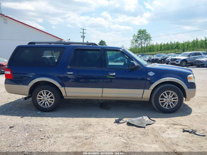2010 Ford Expedition 5.4 El King Ranch Blue Lot 111045149870 Vin 1FMJK1J52AEB64252