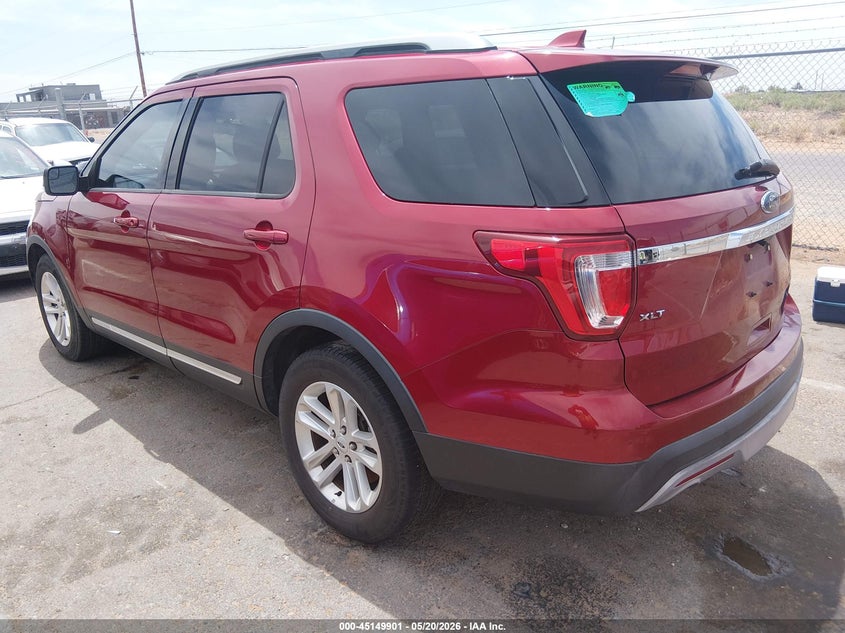 Vin: 1fm5k7d81hgb30912, lot: 45647553, ford explorer xlt 20173