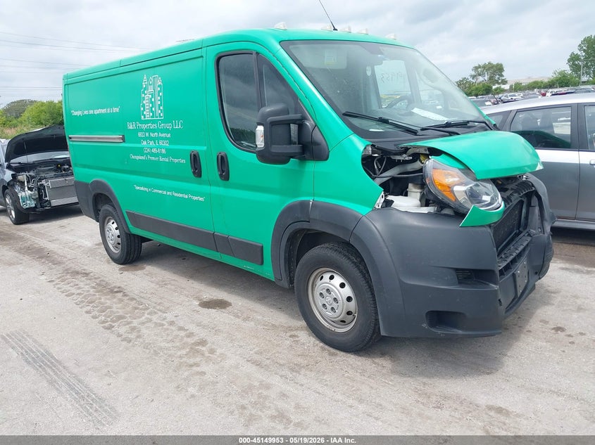 Vin: 3c6trvag1ke530524, lot: 45647606, ram promaster 1500 low roof 136 wb 2019 img_1