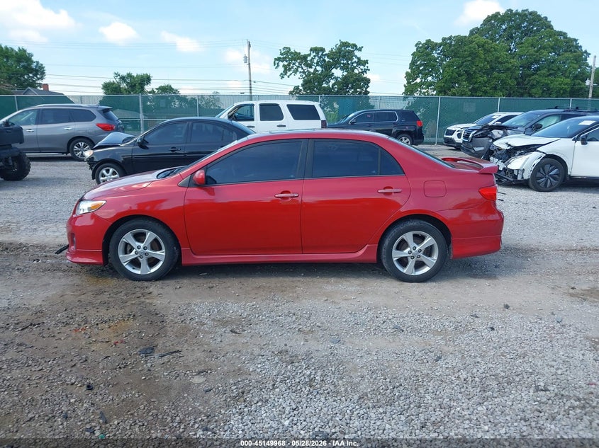 2012 Toyota Corolla 1.8 S red Lot 111045149968 Vin 5YFBU4EE4CP056736