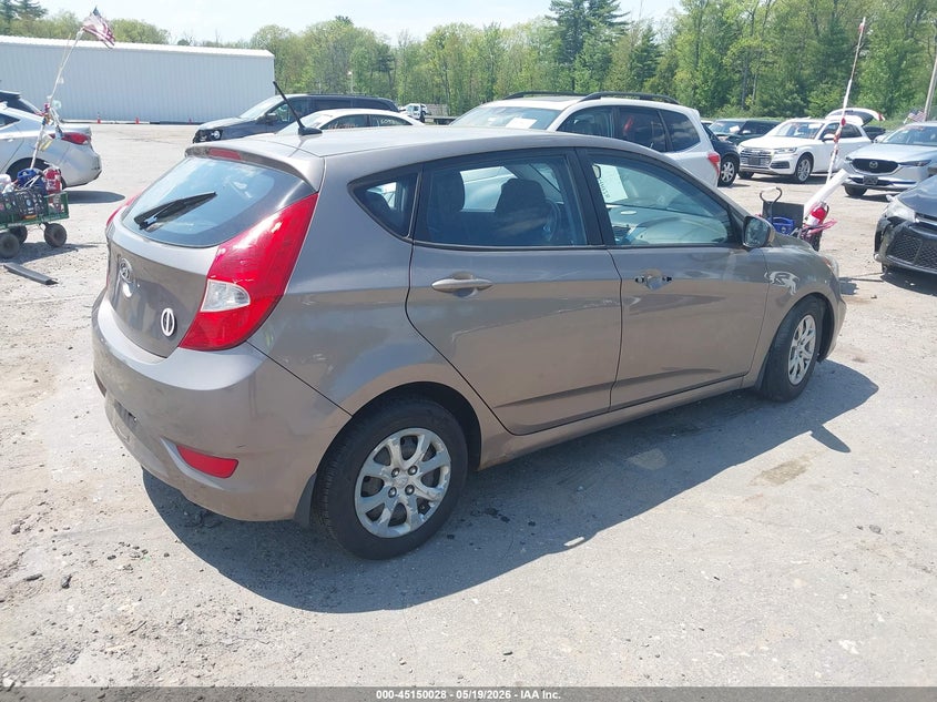 2013 HYUNDAI ACCENT HATCHBACK 1.6L I-4 DI, DOHC, VVT, 138HP