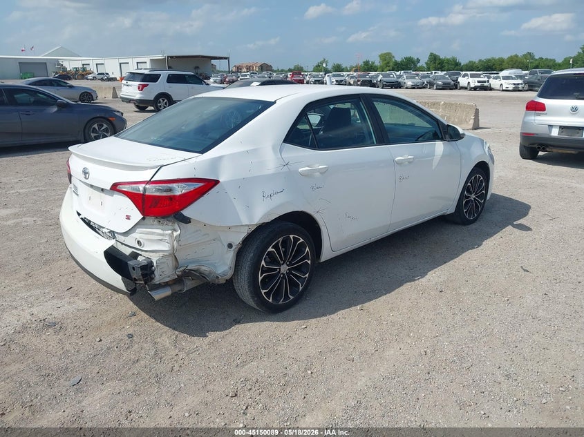 2016 TOYOTA COROLLA SEDAN 1.8L I-4 DOHC, VVT, 132HP