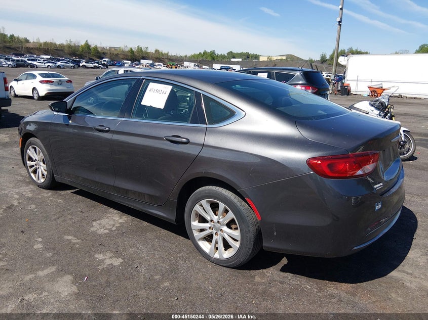 Vin: 1c3cccab1fn663468, lot: 45647897, chrysler 200 limited 20153