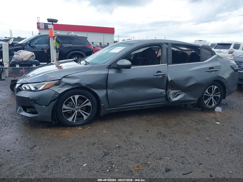 VIN 3N1AB8CV2MY215270 2021 NISSAN SENTRA SV XTRONIC CVT