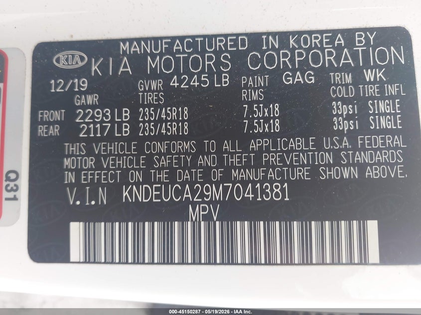 2021 KIA SELTOS S TURBO — Photo 9