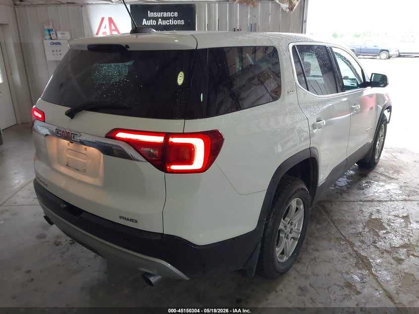 Vin: 1gkknrls6jz202905, lot: 45647957, gmc acadia sle-1 20184