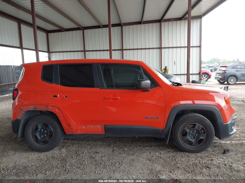 2017 JEEP RENEGADE SPORT UTILITY VEHICLE 2.4L I-4 VVT, 180HP