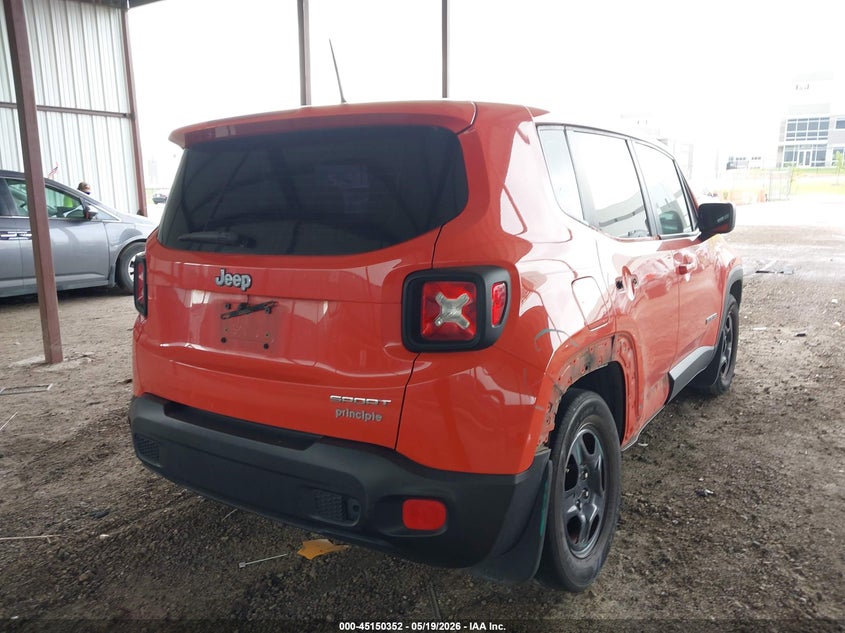 2017 JEEP RENEGADE SPORT UTILITY VEHICLE 2.4L I-4 VVT, 180HP