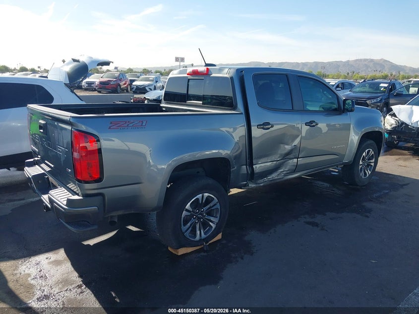 VIN 1GCGTDEN0N1108993 2022 CHEVROLET COLORADO 4WD  SHORT BOX Z71