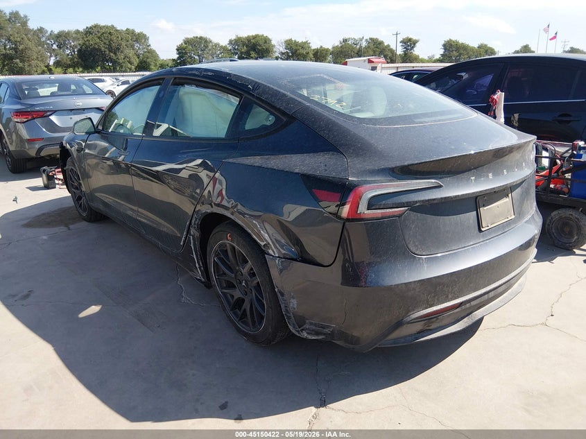 Vin: 5yj3e1eaxsf982792, lot: 45648075, tesla model 3 long range rear-wheel drive/standard rear-wheel drive 20253