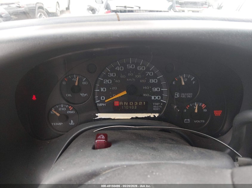 2000 GMC Savana Standard VIN: 1GJGG25RXY1262121 Lot: 45150496
