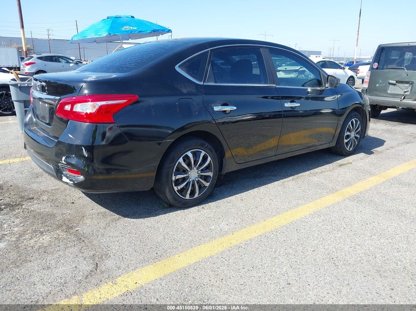 Vin: 3n1ab7ap5gy237296, lot: 45648192, nissan sentra s 20164