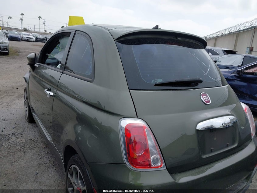 Vin: 3c3cffbr1ft545604, lot: 45648196, fiat 500 sport 20153