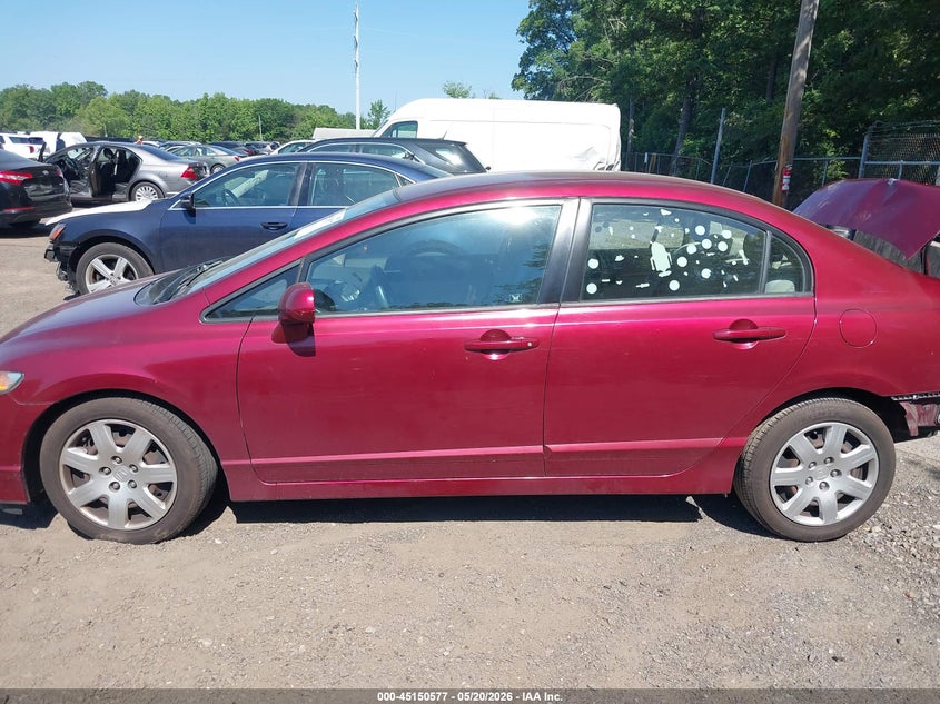 2010 HONDA CIVIC SEDAN 1.8L I-4 VVT, 140HP