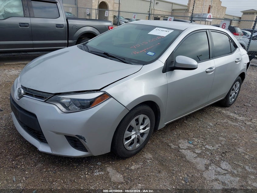 2014 TOYOTA COROLLA SEDAN 1.8L I-4 DOHC, VVT, 132HP