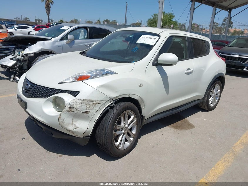 2012 Nissan Juke 1.6 Sv white Lot 111045150620 Vin JN8AF5MR3CT117989