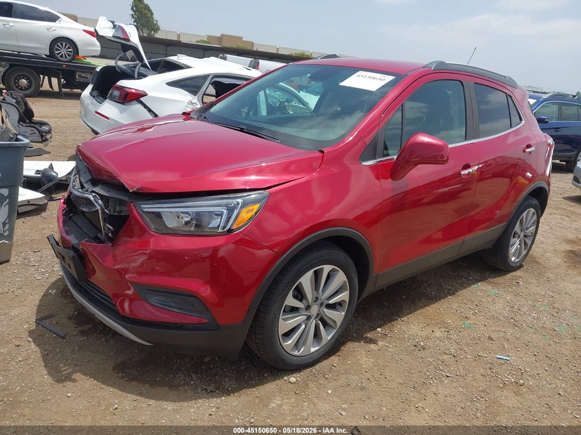Vin: kl4cjasb1lb022834, lot: 45648303, buick encore fwd preferred 20202