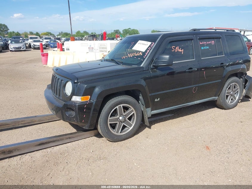 Vin: 1j4nf2gb7ad510146, lot: 45648322, jeep patriot sport 20102