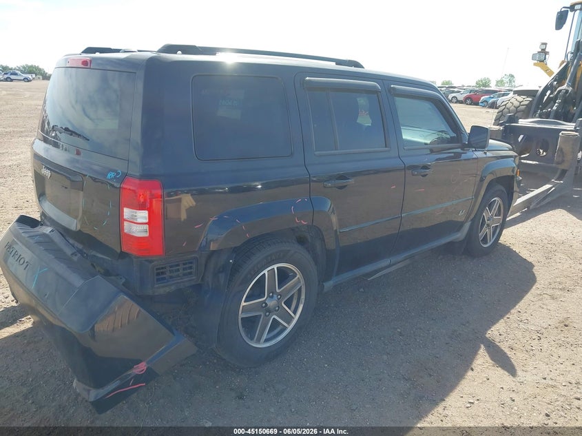 Vin: 1j4nf2gb7ad510146, lot: 45648322, jeep patriot sport 20104