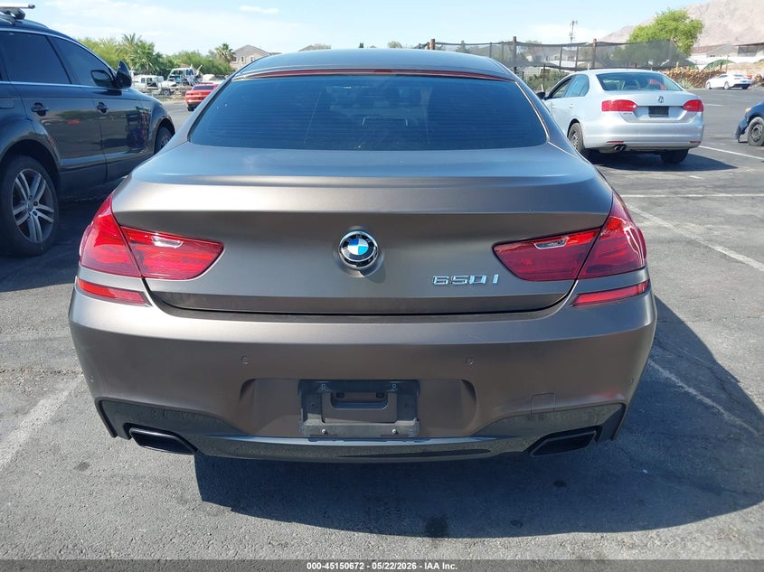 2015 BMW 650I Gran Coupe VIN: WBA6B2C54FGB99027 Lot: 45150672