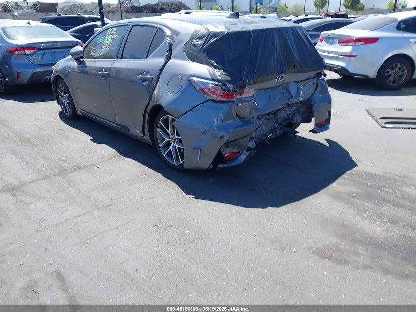 Vin: jthkd5bhxg2258648, lot: 45648341, lexus ct 200h 20163