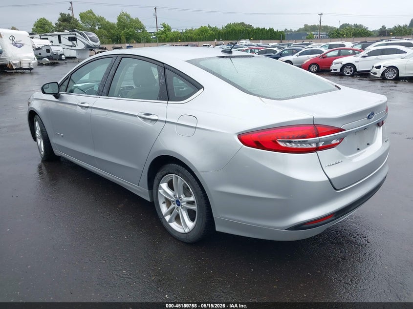 Vin: 3fa6p0uu6jr261644, lot: 45648406, ford fusion hybrid s 20183