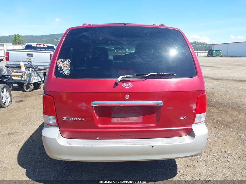 2002 Kia Sedona Ex/Lx VIN: KNDUP131626108971 Lot: 45150775