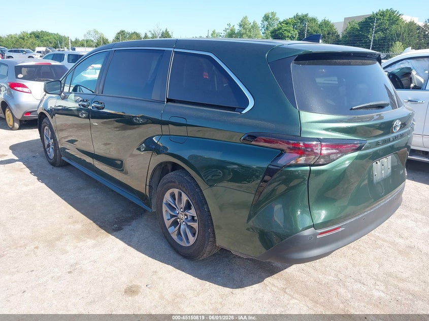 Vin: 5tdyrkec8rs213196, lot: 45648472, toyota sienna xle 20243