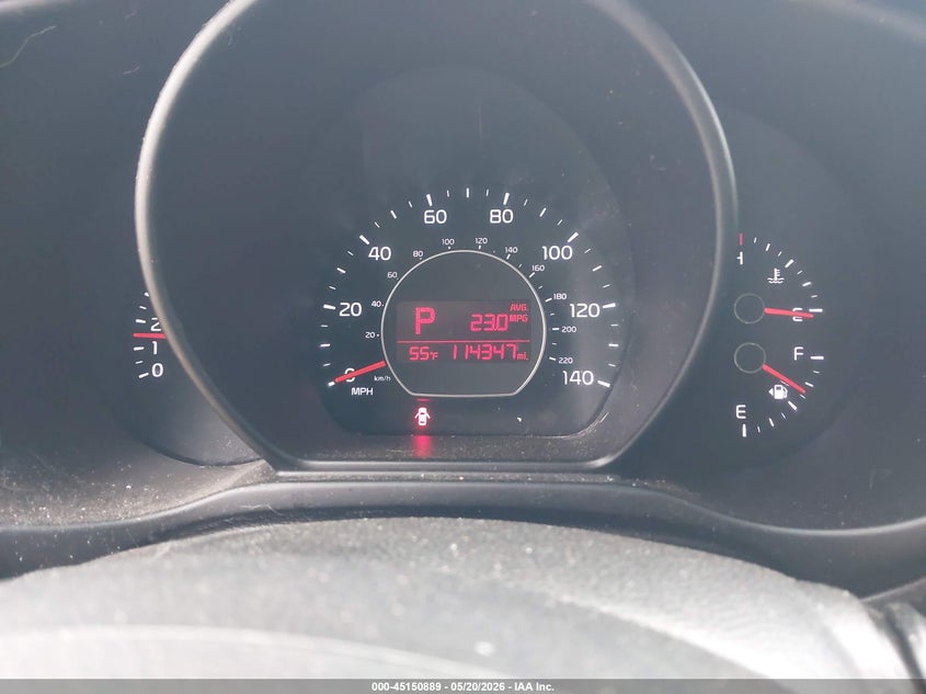 2016 KIA SOUL HATCHBACK 2.0L I-4 DI, DOHC, VVT, 164HP