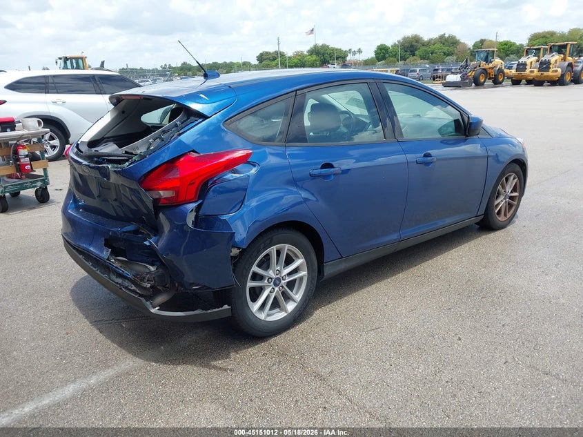 Vin: 1fadp3k27jl301951, lot: 45648665, ford focus se 20184