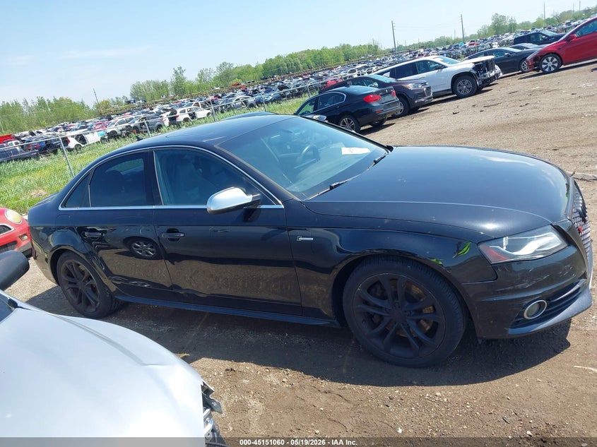 2011 Audi S4 3.0 3.0 Premium Plus Black Lot 111045151060 Vin WAUBGAFL5BA115232