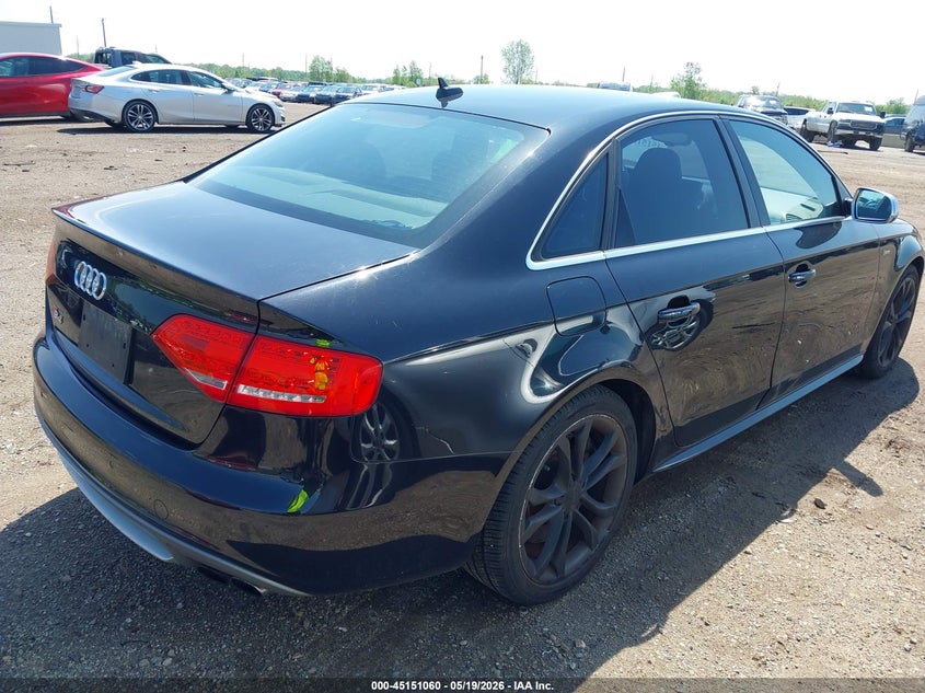 2011 Audi S4 3.0 3.0 Premium Plus Black Lot 111045151060 Vin WAUBGAFL5BA115232