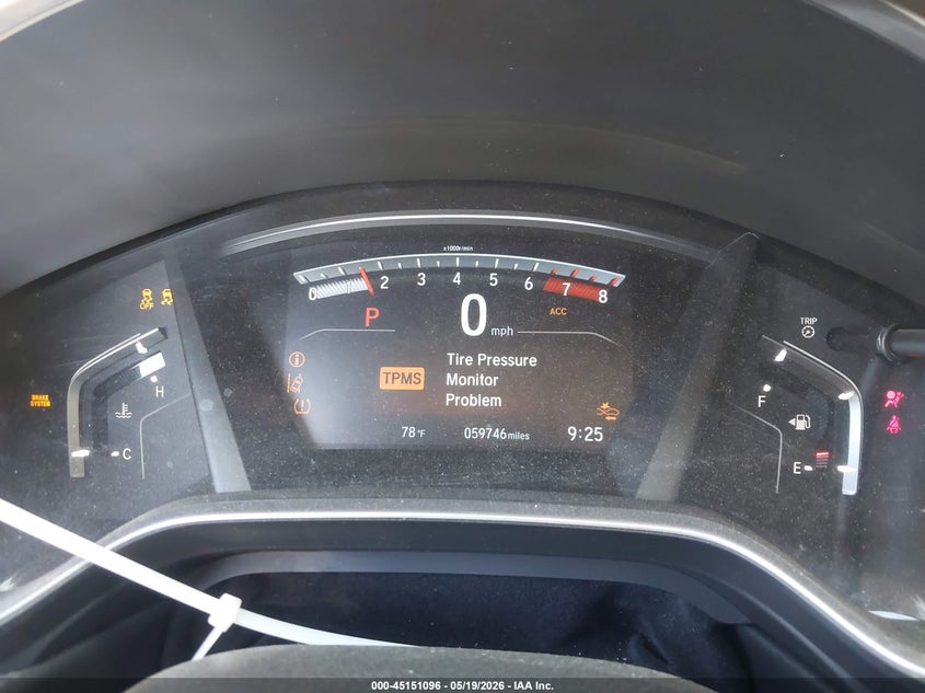 VIN 5J6RW1H53KA044349 2019 HONDA CR-V EX