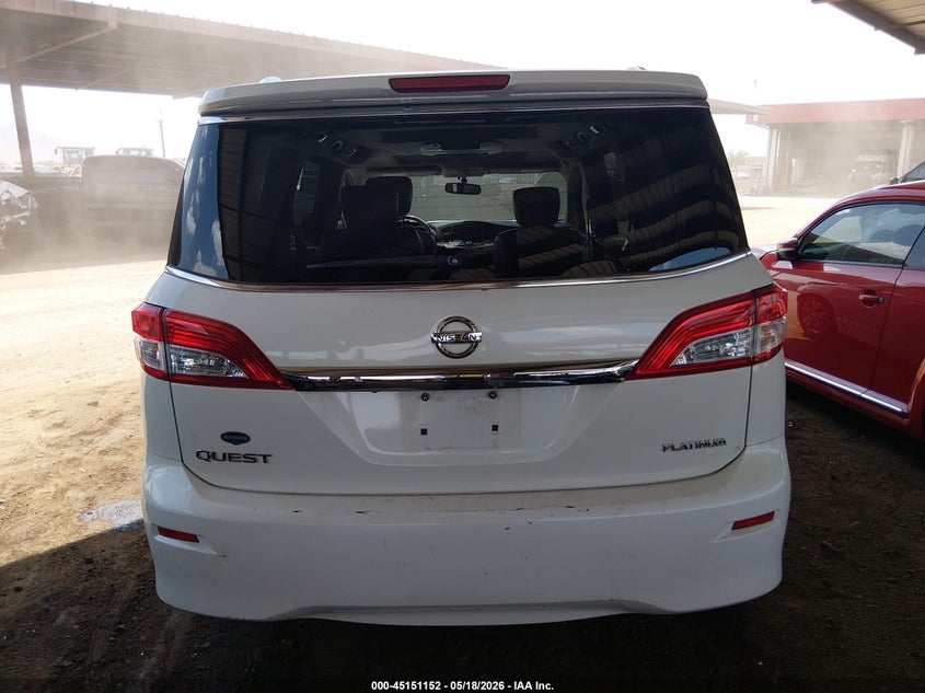 2015 Nissan Quest Platinum VIN: JN8AE2KP6F9121667 Lot: 45151152