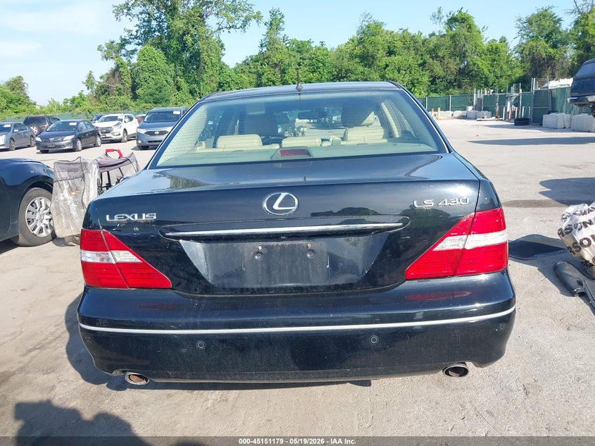 2006 Lexus Ls 430 VIN: JTHBN36F165048060 Lot: 45151179