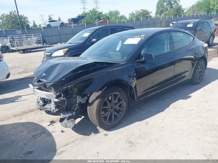 Vin: 5yj3e1eb4nf192689, lot: 45648891, tesla model 3 long range dual motor all-wheel drive 20222