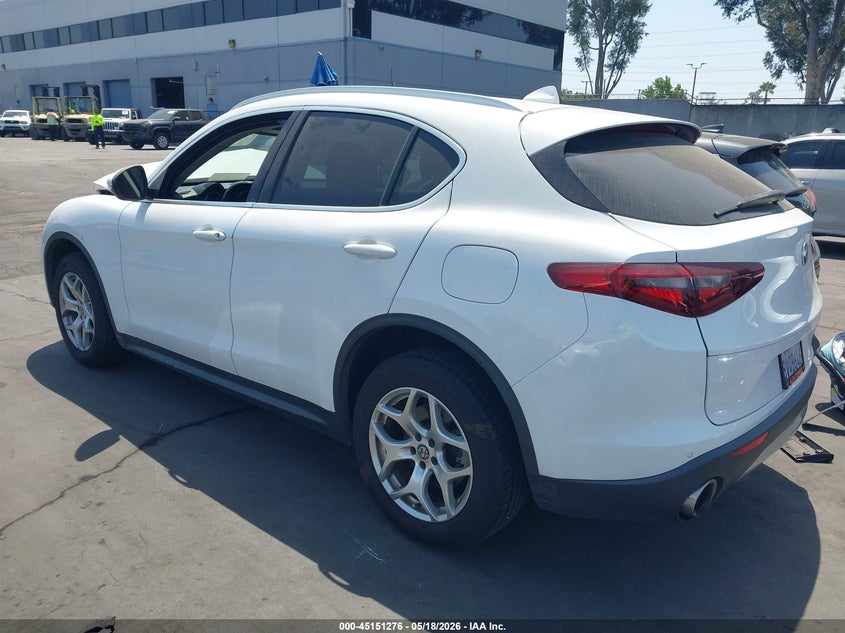 Vin: zaspajan6m7c98232, lot: 45648929, alfa romeo stelvio rwd 20213