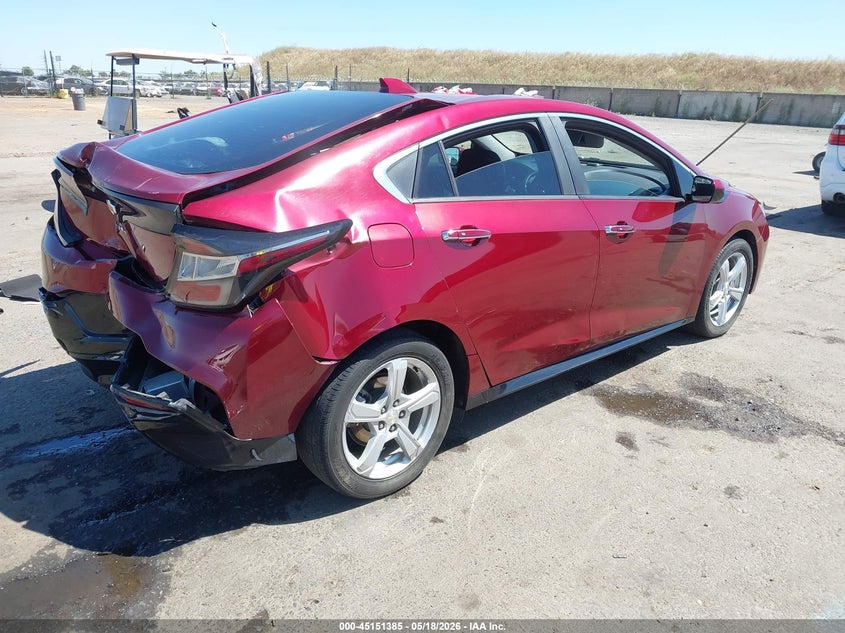 Vin: 1g1rc6s5xhu118984, lot: 45649038, chevrolet volt lt 20174