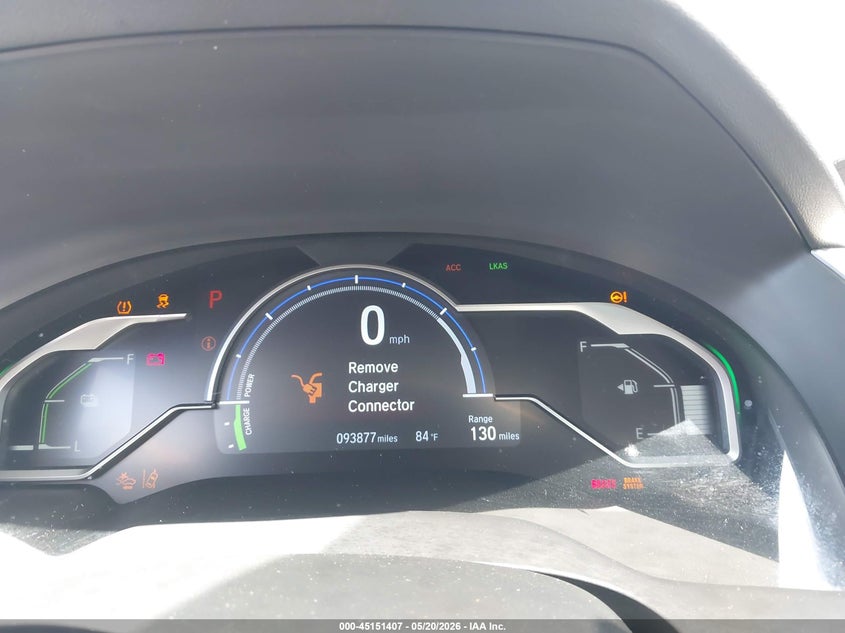 2018 Honda Clarity Plug-In Hybrid VIN: JHMZC5F11JC023846 Lot: 45151407
