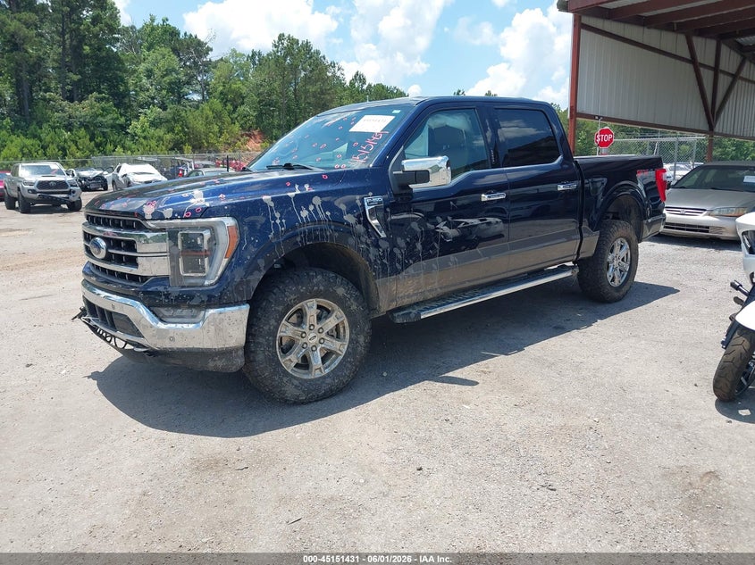 Vin: 1ftfw1e8xnfb40803, lot: 45649084, ford f-150 lariat 20222