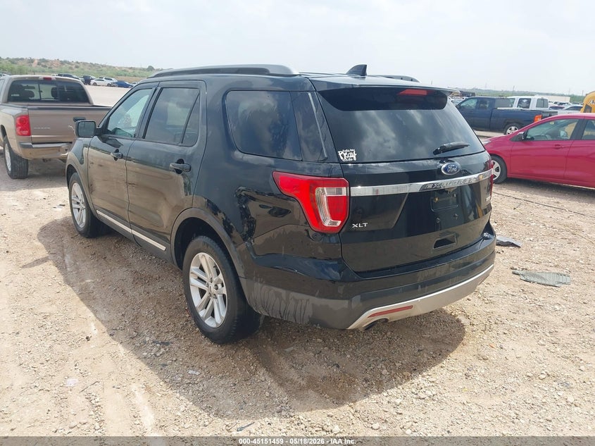 Vin: 1fm5k7dh9hgd16374, lot: 45649112, ford explorer xlt 20173