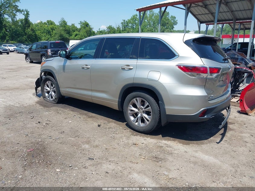 2015 TOYOTA HIGHLANDER auction photo 3