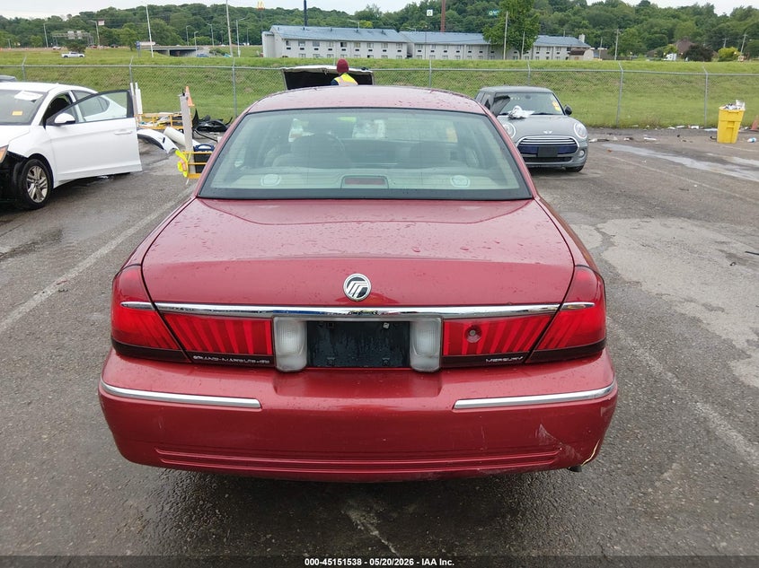 2001 Mercury Grand Marquis Gs VIN: 2MEFM74W11X631024 Lot: 45151538