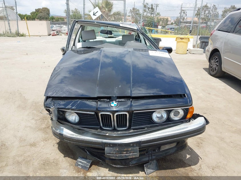 1988 BMW 635 Csi Automatic VIN: WBAEC8413J3267418 Lot: 45151803