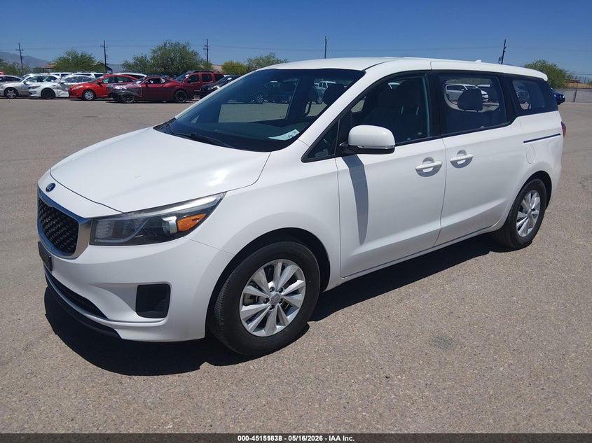 Vin: kndma5c17j6406226, lot: 45649502, kia sedona l 20182